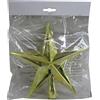 - Puntale albero di Natale a stella argento 20x5.7x20 cm