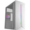 Mars Gaming MC-BLAZE, Case Gaming ATX, 1x Ventola Posteriore FRGB 80mm, Striscia LED RGB Frontale con Effetti Multipli, Finestra Laterale Completa, Mid-Tower PC con Ampia Capacità Interna, Bianco