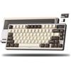 LQXQ SK71 Pro Tastiera da gaming in alluminio ANSI US Wireless | VIA Tri-Mode, QWERTY, Hot Swappable, RGB per Windows/Mac/PC, Oro rosa