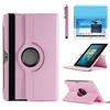 R.SHENGTE 360 Girevole Custodia per Samsung Galaxy Tab 2 10.1'' 2012 (Pink) | GT-P5100 GT-P5110 GT-P5113,360 Gradi Girevole Custodia protettiva supporto Cover,Con pennino capacitivo,pellicola protettiva