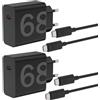OERYIEG 2 Pack 68W USB C Caricatore Caricabatterie con Cavo per Motorola Edge 70 | 70 Plus, 60 Pro, 50 Ultra, 50 Pro, 40 Neo, 40 Pro, 30 Pro, Moto g87 g86 g85 razr 70, 60 Adattatore Ricarica Rapida Spinotto