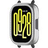 xhKJO Silicone Cover per Xiaomi Redmi Watch 5 Lite Custodia Case, Diamond Pattern TPU Protettivo Case Skins Copertura Resistente Shell, SmartWatch Shell per Xiaomi Redmi Watch 5 Lite (argento)