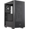 EINAREX PULSE P100 Black CORE Case PC Gaming ATX Mid-Tower, 1 Ventola PWM 120mm Inclusa, Supporto fino a 6 Ventole, Raffreddamento a Liquido 360mm, Pannello Mesh, Vetro Temperato