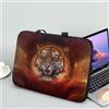 ENEN Custodia Borsa per Laptop, per 13-15,6 Pollici Computer Portatile, Stampa de Animale Custodia Protettiva PC in Neoprene Elastico Impermeabile Sleeve per Laptop (17 Pollici,Tigre)