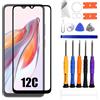 VUXYIT Compatibile con Xiaomi Redmi 12C Display Vetro Frontale Replacement Set + OCA (No LCD Screen and Touch Digitizer)