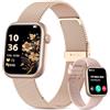 Dramviko Darmviko Smartwatch donna con Chiamata KI Q&A , 1,83 Orologio Fitness con | Frequenza Cardiaca, SpO2, Sonno, 110+ Sport, Notifiche Messaggi, per iOS Android (Oro rosa)