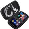 Lamshaw Custodia protettiva Premium MP3 - Custodia antiurto Grade con cerniera, custodia portatile resistente all'acqua e alla polvere, compatibile con SWOFY M503 Pro da 4 pollici, lettore MP3 (nero)