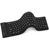 Generic Tastiera pieghevole in silicone Bluetooth, design arrotolabile impermeabile | Tastiera silenziosa e leggera per laptop, tablet e smartphone, con tasti sigillati per una facile pulizia e viaggio.