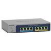 NETGEAR Switch 2,5Gb 8 Porte,Switch PoE Ethernet Gigabit Gestito MS108EUP | 4 x 2,5Gb Ultra60 PoE++ e 4 x 2,5Gb PoE+ Porte @ 230W, Desktop/Parete