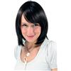 WIG ME UP - Parrucca Caschetto Bob con Riga CASTANO Corta Liscia 1215-4/5