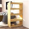 UERNGFTKM Libreria in legno di pino massiccio, 80 x 35 x 135 cm, scaffale versatile e divisorio per libri, riviste e decorazioni