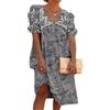 Oanviso Vestito Donna Estivo Abito Casual Curvy Vestiti Eleganti sotto Sciolto Tunica Abiti Midi Tinta Unita Swing Mode Vestitino da Spiaggia Prendisole