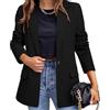 AZIDWERYQ Blazer Nero da Donna Giacca Blazer Nera Morbida e Leggera a Maniche Lunghe per Donna
