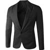 Générique Giacca da uomo blazer slim fit cerimonia elegante matrimonio business chic sera casual moderno classico ufficio tinta unita A57
