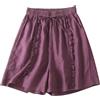 Generico Pantaloncini Corti Lino Donna Estivi Shorts Trekking Pantalone Mare Yoga Bermuda Corta Estiva Corto Pinocchietto Spiaggia Pinocchietti Cotone Capri Lavoro