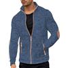 Vhersily Cardigan Da Uomo Maniche Lunghe Con Cerniera Allentata, Magliaone di Felpato Moda Cappotto Sudore con Tasche Leggera Sweatshirt, Tinta Unita, Classico, Streetwear, Invernali Antivento Giacce