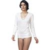 Nottingham T-SHIRT DONNA NOTTINGHAM M/L CON PIZZO MACRAME ART TL18W LANA COTONE TAGLIE E COLORE A SCELTA