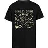 Jinbetee Mazzy Star T-Shirt Manica Corta da Uomo Nera
