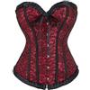 Generisch Corsetto da donna con petto intero, corsetto in pizzo, taglie forti, vintage, gotico, bustiers, corsetto, petto intero da sposa, lingerie sexy