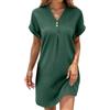 Generico Vestito Donna Estivo Vestiti Estivi Abitini Elegante Vestitini Larghi Lino Tubino Leggero Abitino Mare Primaverile Abito Vestitino Boho Prendisole Estate