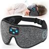Voerou Mascherina per dormire con cuffie Bluetooth, senza fili, a pressione zero, 100% blocco della luce, cuffie per dormire sul fianco, adatta per dormire sonnellini, gadget fantastici regali unici