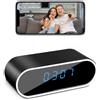 pokurui Telecamera Spia Nascosta 1080P Sveglia Telecamera WiFi Interno | 150° Microcamera Spia Telecamera 2.4G/5G, Spy Cam Visione Notturna, Rilevamento del Movimento per Casa/Ufficio