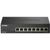 D-Link DMS-108P/B switch di rete Non gestito 2.5G Ethernet [100/1000/2500] Suppo