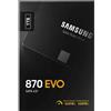 Samsung HARD DISK STATO SOLIDO SSD SAMSUNG 870 EVO 1TB SATA 3 2,5" MZ-77E1T0B/EU HD PC