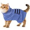 Nobleza Accappatoio per Cani in Microfibra con Velcro, Super Assorbente e Ad Asciugatura Rapida, Accappatoio per Cani e Gatti, Cinque Taglie, Morbido Asciugamano per Cani (XS)(1)