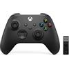 Microsoft Xbox Wireless Controller Wireless Adapter for Windows 10 Nero Gamepad PC, Xbox One, Xbox One S, Xbox One X, Xbox Series S, Xbox Series X