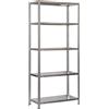 Simon Rack SimonRack Scaffale Metallo Garage, 5 Ripiani, 75 kg di Punto di Flessione, 1800x800x300 mm, Con Viti, Scaffalatura Garage, Zincato - Advantage