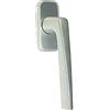 Vachette Set di maniglie per finestre su blocco platino RIVIERA - indicizzazione a 90° - interasse 43 mm - fissaggio invisibile, viti comprese, materiale alluminio resistente, garanzia 5 anni