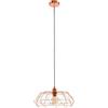 EGLO Lampada a sospensione Carlton 2, lampada a sospensione per tavolo da | Lampada da soffitto a sospensione, in acciaio color rame, attacco E27