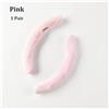 ATACDVDYEU Copri Volante Adatto Per Ruote A Forma Di Doppia D | Coprivolante Clip-on Universale In Peluche Di Lusso, Impugnatura Antiscivolo Comoda E Calda(Rosa)