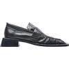 Miista - Mocassini in Pelle con Punta Quadrata e Tacco a Blocco - - Shoes - Donna - Nero