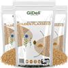 GiDeli Semi di Lino Dorati 3 x 1 kg - Ricchi di Omega 3 e Proteine | Poveri di Zuccheri, Perfetti per la Cottura al Forno, Vegani, Integrali e Naturali, Ideali per Muesli e Pane