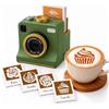 GUUZETU Dispositivo Camera per Latte Art stampa meccanica one-click (B#+30) | Macchina per decorazioni caffè, con stencil, per guarnizioni in polvere su dessert, cioccolata calda e schiuma di latte
