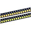 Generico 100 pezzi Luminosità 2835 SMD Chip LED 1W 18V 9V 6V 3V 130lM Freddo Natura Bianco 3000K 4000K 6000K 9000K(18V White 6000K)