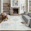HUGEAR Vintage Tappeto Salotto 240x300cm Blu Grande Rug | Grande Lavabile Rugs,Pelo Corto Morbido Rug Sala Soggiorno Carpet,Cameretta Camera da Letto Ufficio,Carpet