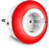 Lamptobe Luce Notturna LED Luce con Rossa 630 nm con Sensore Crepuscolare 1 Pezzi | Luce Notturna da Presa,3 Livelli di Luminosità Regolabile Lampada Rossa per Camera dei Bambini,Bagno,Corridoio,Cucina,Scale