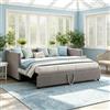BRILVERDE Divano Letto 90/180x200 cm,Letto Estraibile Imbottito con Rete a doghe,Letto per Ospiti,Letto Matrimoniale,Letto Multifunzionale,Velluto,Grigio