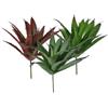 Amosfun Piante grasse artificiali in plastica di aloe per fatati, 3 pezzi | Verde quasi naturale, struttura in plastica, decorazione per piante da interni, accenti da parete per mensole da ufficio