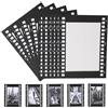 CCUUHJ Cornice portafoto nera, 10 pezzi, in cartone, da appendere, 10 x 15 cm, carta kraft fai da te (nero)