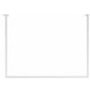 Generico Appendiabiti da Soffitto FIRO a Profilo Tondo, Acciaio Bianco Opaco - Struttura a C Unica con Fissaggio Nascosto - Ingresso e Cabina Armadio - Made in Italy - A 100 x L 80 cm