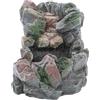 Moranduzzo Cascata Effetto Pietra con Pompa per Presepe - Ambientazione Rustica Artigianale in Resina, 18,5x13x15,5 cm per Statue 10 cm - Realizzato a Mano, Prodotto Ufficiale Made in Italy