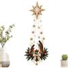 Générique Nativity Scene Wall Decor - LED Holy Family - Mangiare Religious Ornament | Lighted Christian Christmas Decor Home Bedroom Balcony Entryway Fireplace Mantel Shop Window