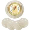 YUYWWAN Tovagliette Natalizie Rotonde, 4 Pezzi Set Tovagliette Natalizie, Sottopiatti Natale Lavabili, Tovaglietta Natale PVC Antiscivolo Resistente al Calore, per la Decorazione Della Tavola (A-4pcs)