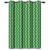 ggaimwf 107x160cm Cartone animato Alberi Tenda con occhielli Verde Bianco Albero carino Geometrico Divisori Oscurante Tende finestre Decorazioni natalizie Ragazze ragazzi Camera Soggiorno,1 pannello