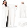 MINEZONGHOK Coperta con Maniche Donna e Uomo，Coperta Portatile con Copertura | Oversize Coperta Indossabile Donna e Uomo Flanella Regalo Compleanno Natale Donna TV Blanket