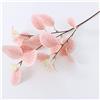 OYFFL 6 Pezzi di Foglie di eucalipto Artificiale steli Lunghi Piante di eucalipto Argento Finto steli Verdi Decorazioni Verdi per Matrimoni (Rosa)